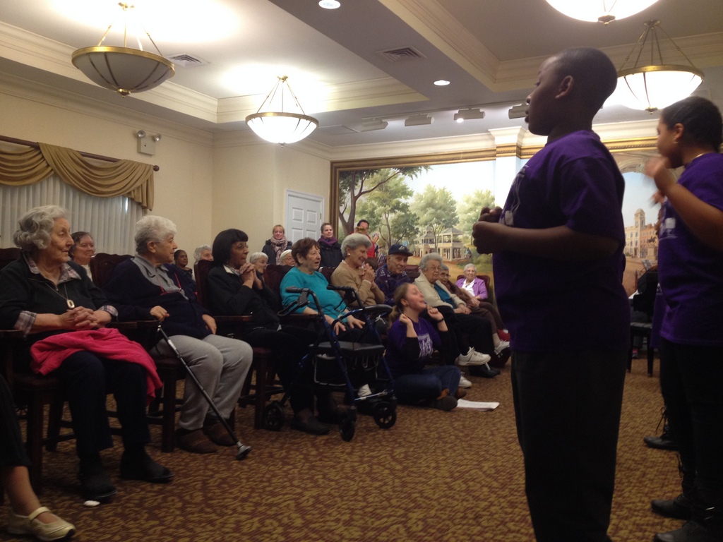 BCT’s Winter Roadshow Class Performs at Senior Home